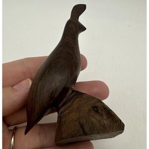 Quail Wood Sculpture‎ 3.5" Tall